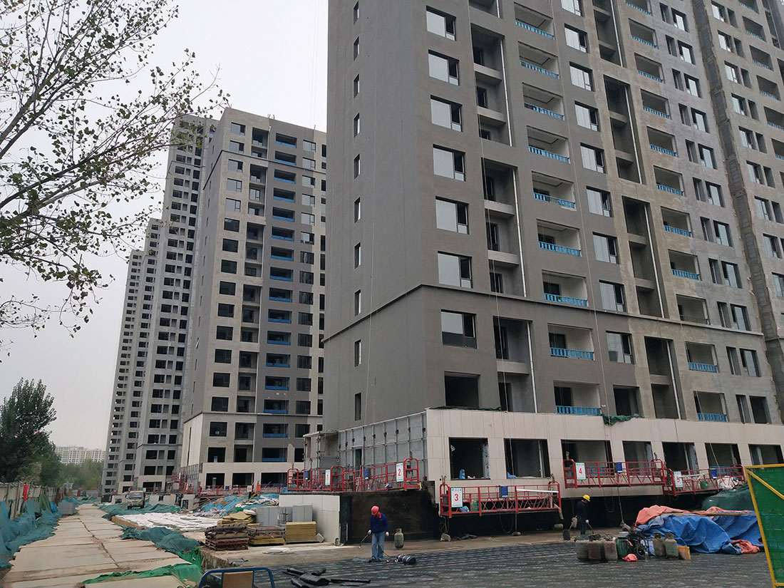 郑州郑地·美景东望三期施工现场拍摄